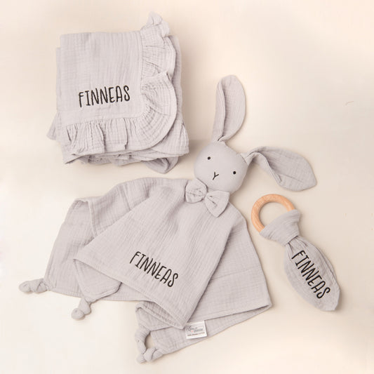 Baby Gift Set for Baby Blanket with Name on Lovey Personalized Baby Boy Gift Custom Baby Gift Set Monogrammed Blanket Lovey Baby Girl Set