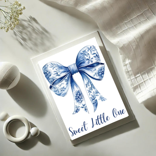 Chinoiserie Baby Shower Card for Girl