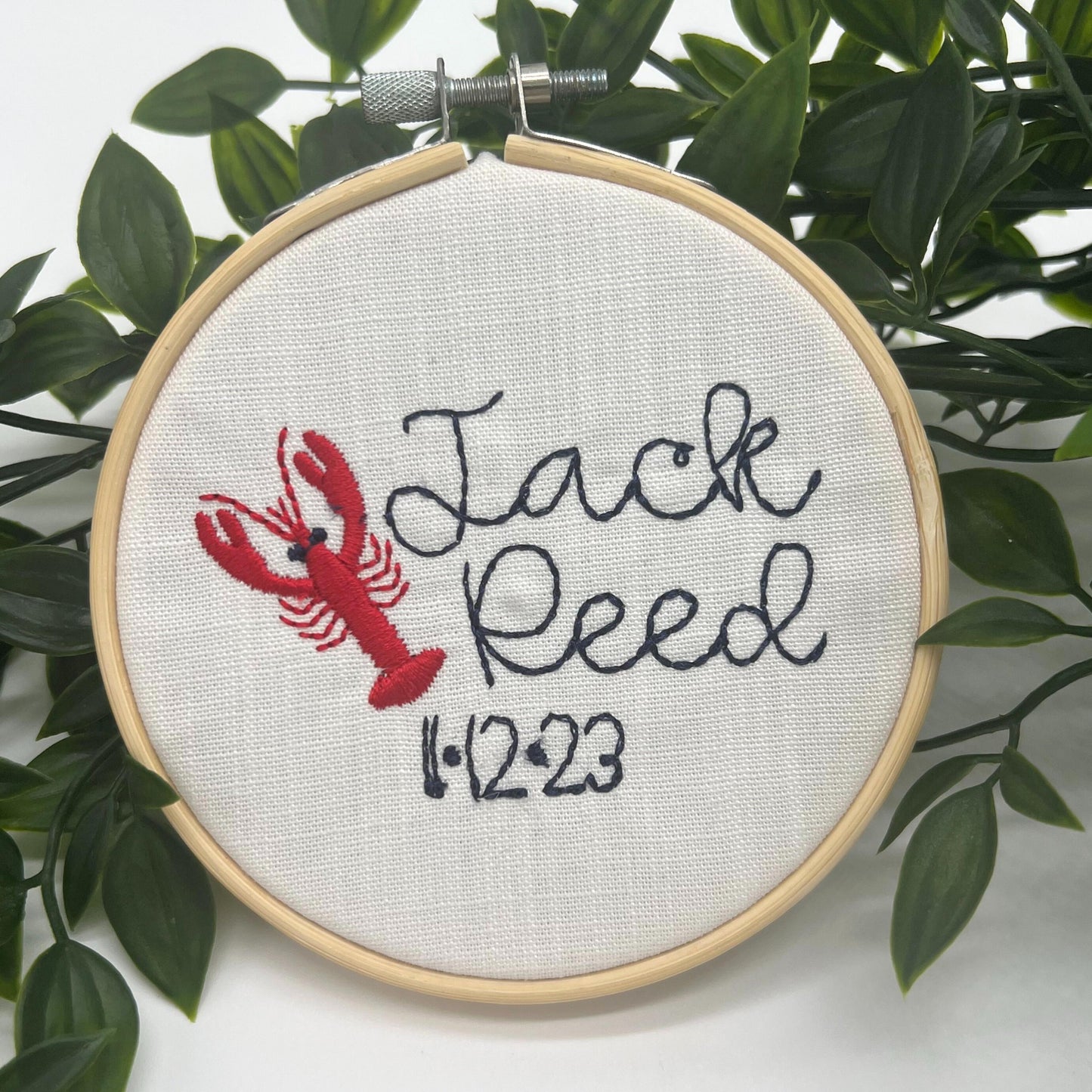 Lobster Crawfish Baby Birth Announcement