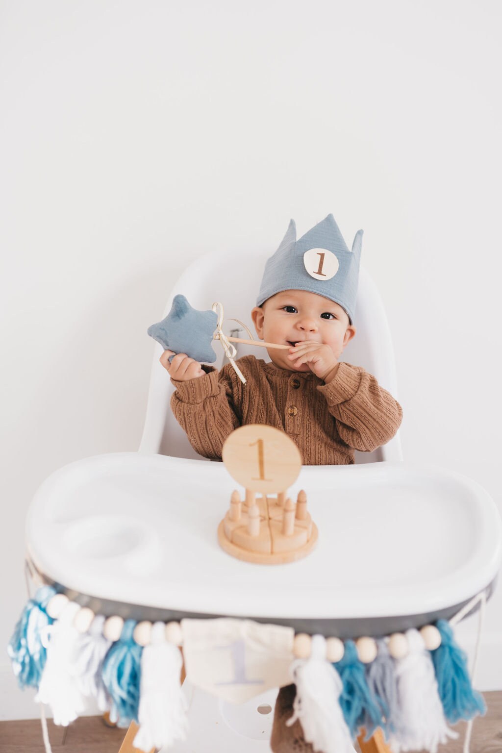 1st Birthday Decor Bundle High Chair Banner First Birthday Personalized Crown Kids Birthday Wand First Birthday Party Bundle Decorations