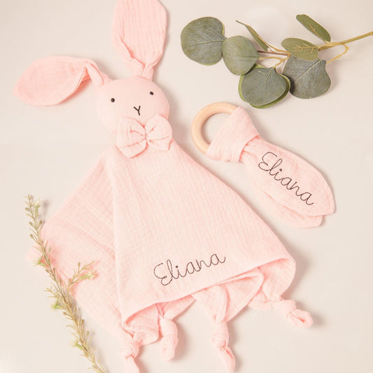Personalized Baby Lovey & Teehter Set