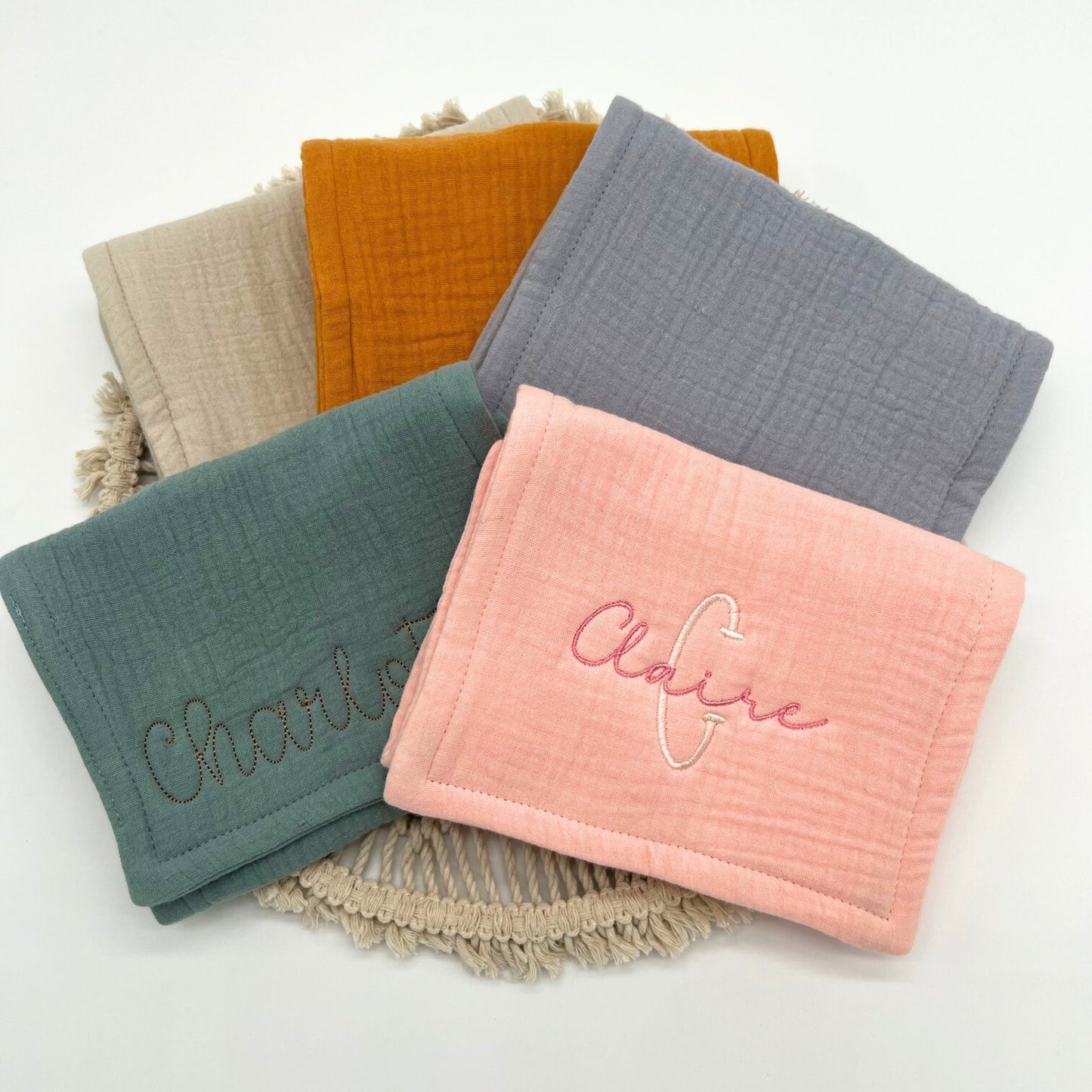 Personalized Burp Cloths
