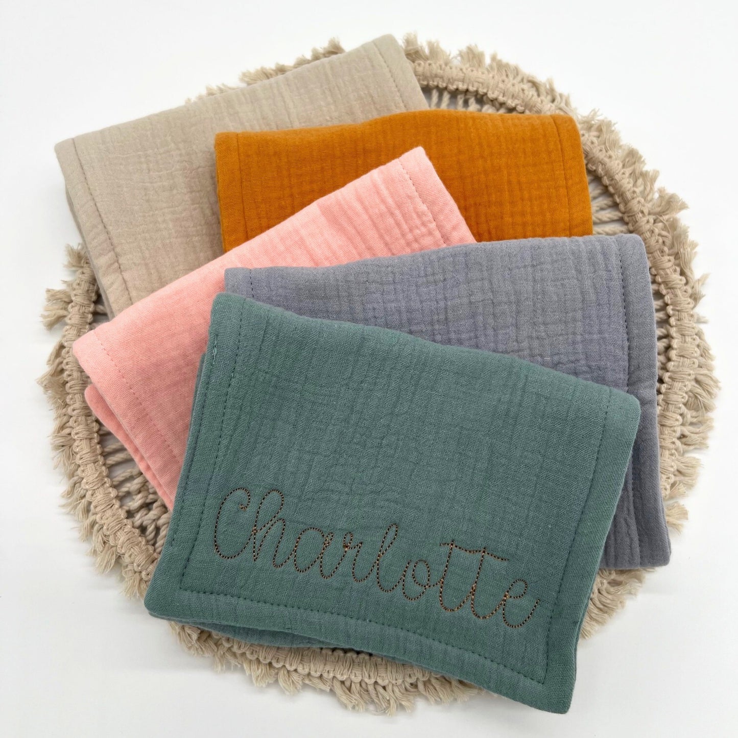Personalized Burp Cloths
