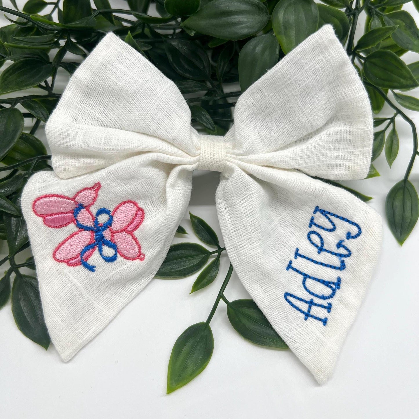 Personalized Balloon Animal Hair Bow