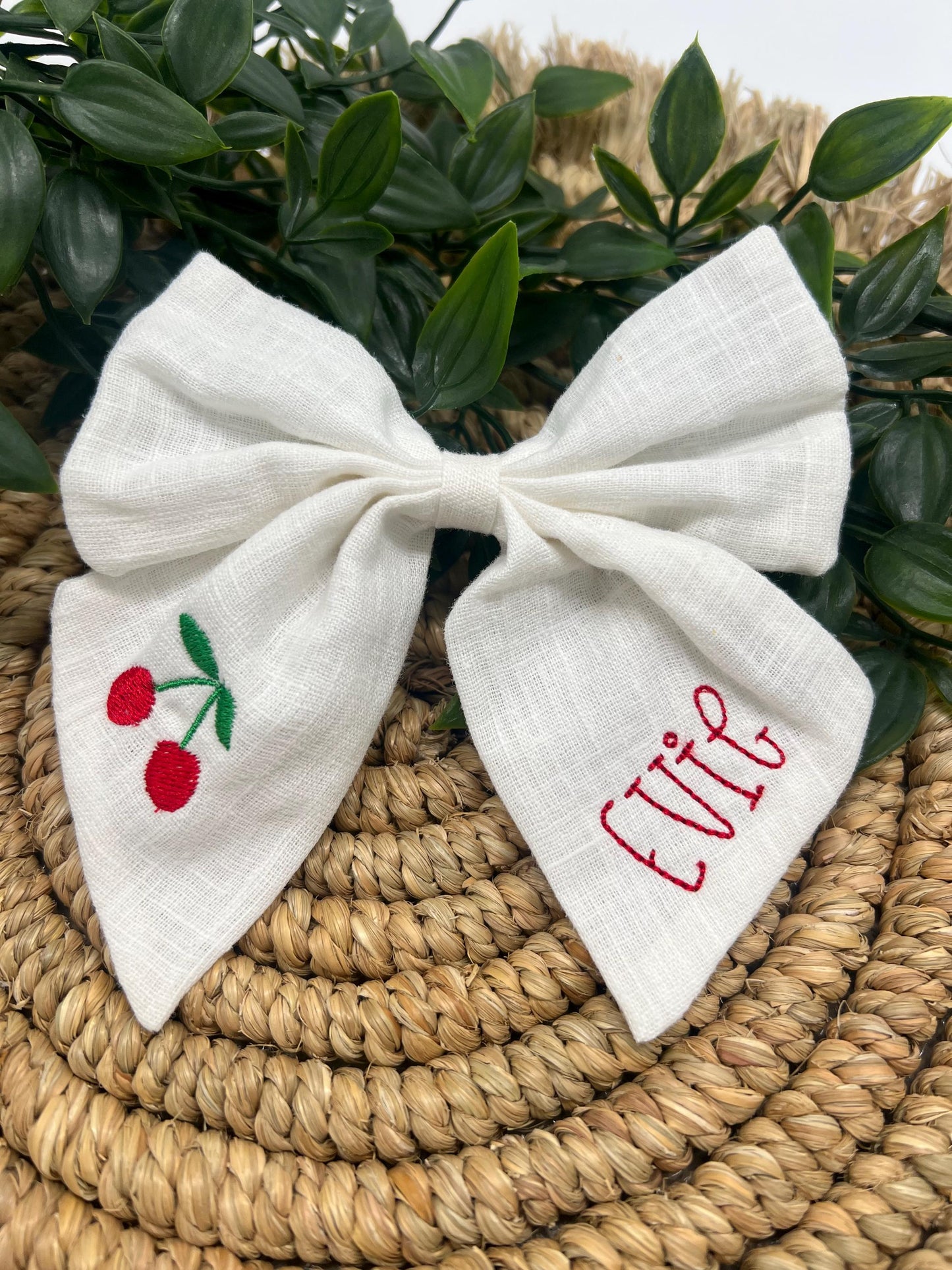 Cheer Hair Bow for Girls Personalized with Megaphone