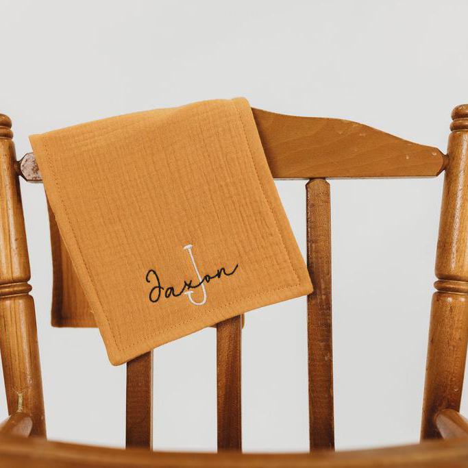 Custom Baby Burp Cloth with Name