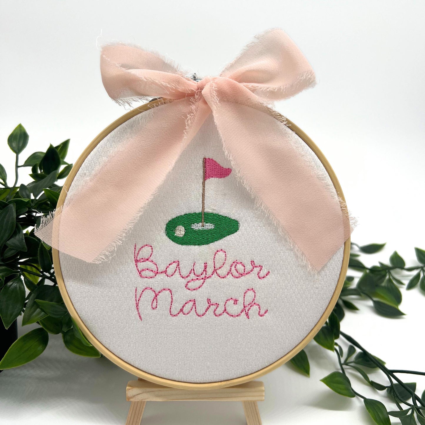 Girl Golf Baby Birth Announcement