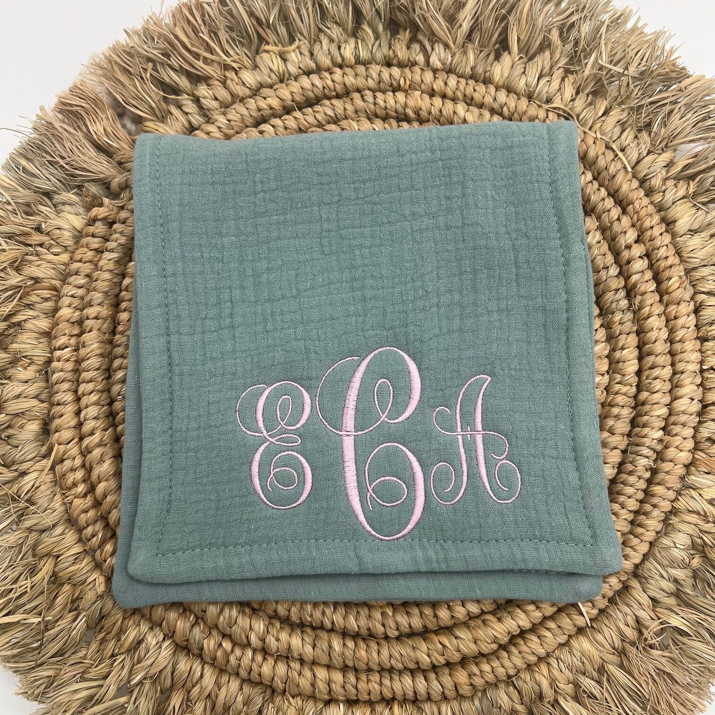 Monogrammed Burp Cloths - Personalized Burp Cloth - Custom Embroidered Baby Gift - Baby Shower Gift - Newborn Name Burp Cloth - Baby Gift
