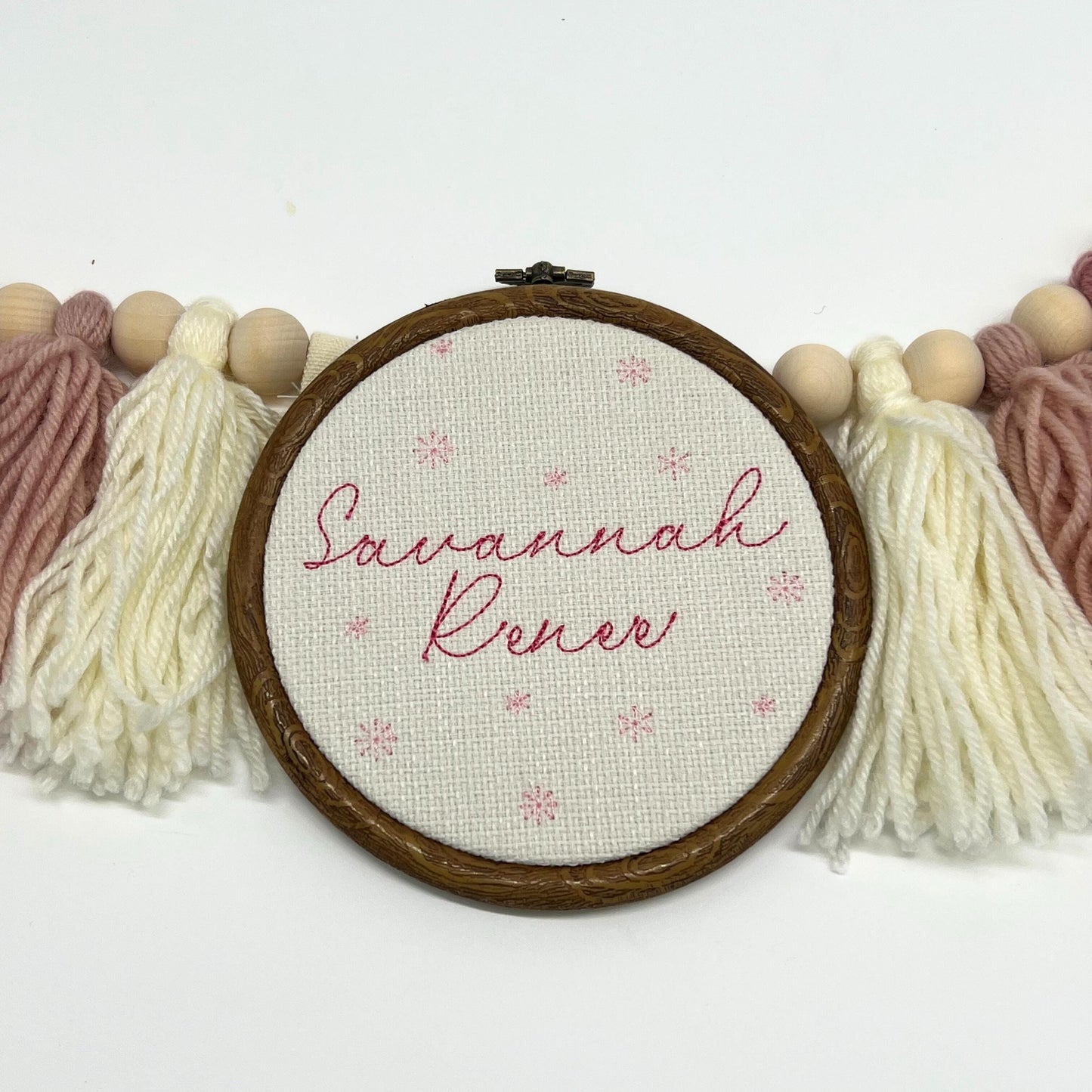 Custom Embroidered Name Plaque