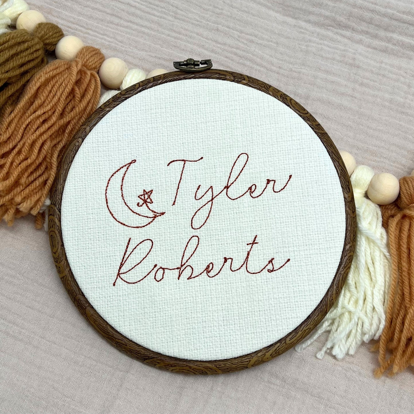 Personalized Baby Name Hoop