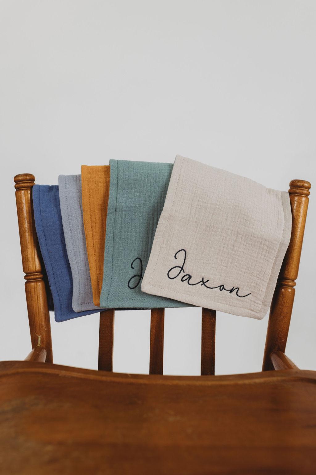 Custom Baby Burp Cloth with Name