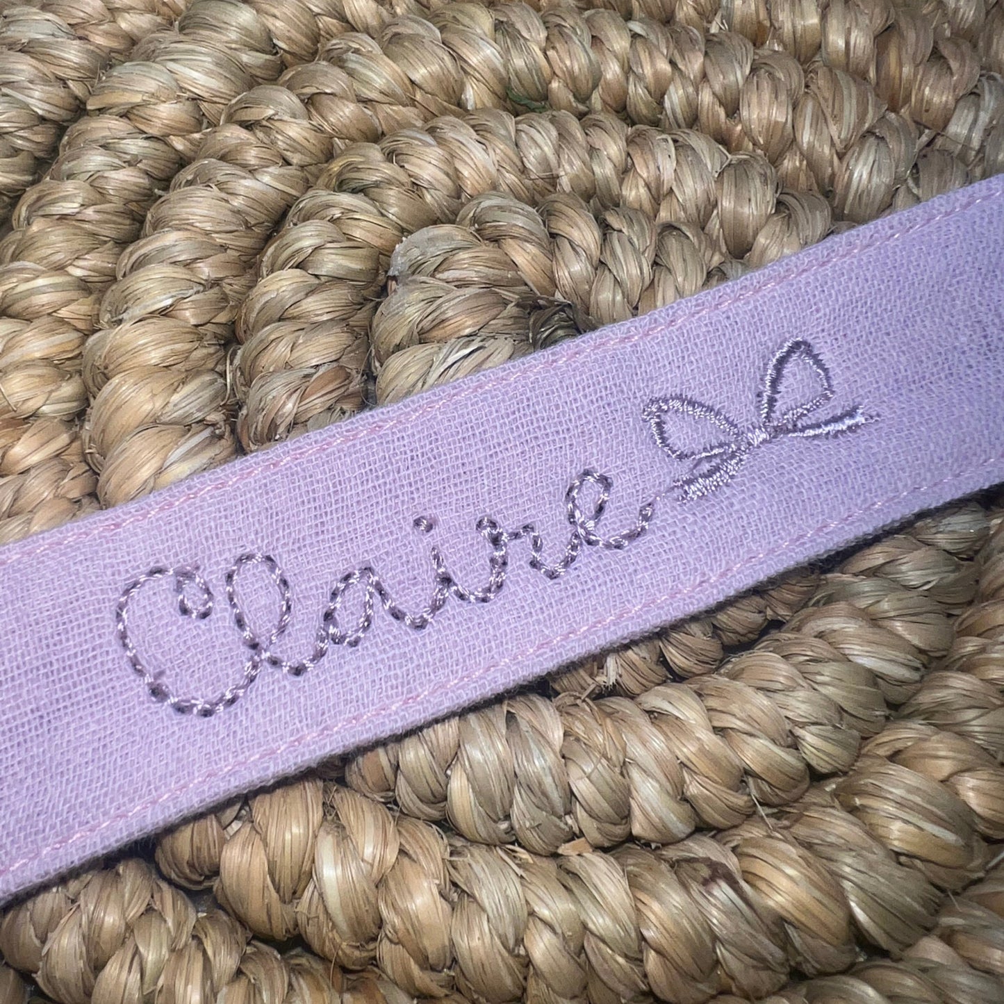 Personalized Baby Shower Gift Pacifier Clip with Name Custom Pacifier Holder Embroidered Paci Clip Binky Clip Boho Baby Neutral Baby Gift