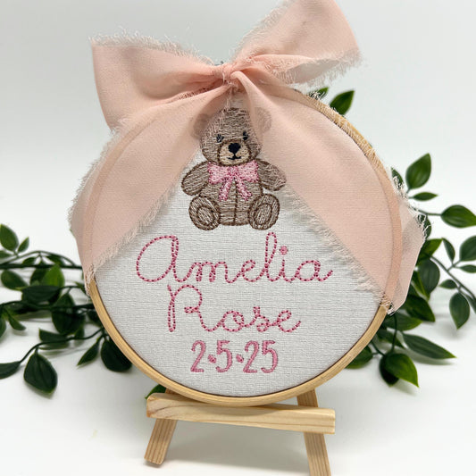 Girl Golf Baby Birth Announcement