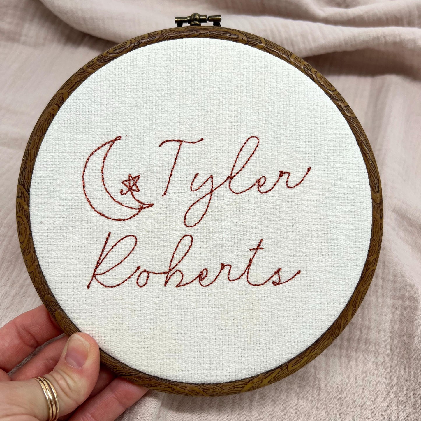 Personalized Baby Name Hoop