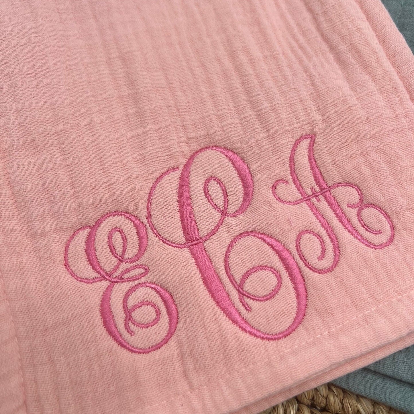 Monogrammed Burp Cloths - Personalized Burp Cloth - Custom Embroidered Baby Gift - Baby Shower Gift - Newborn Name Burp Cloth - Baby Gift
