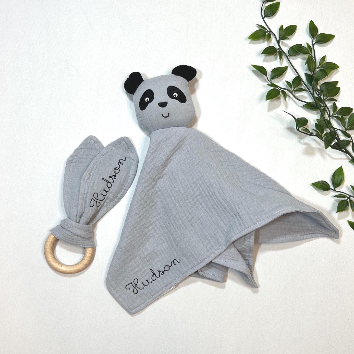 Personalized Baby Lovey & Teehter Set