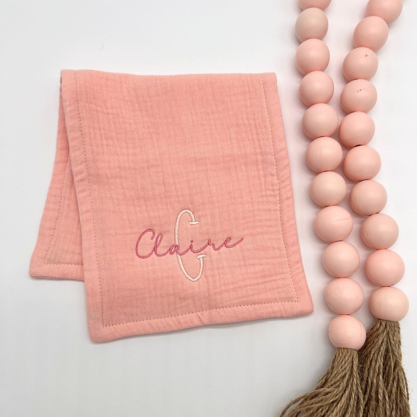 Embroidered Burp Cloth Set - Personalized Baby Shower Gift - Custom Newborn Baby Gift - Cotton Burping Cloth - Baby Boy or Baby Girl Gift