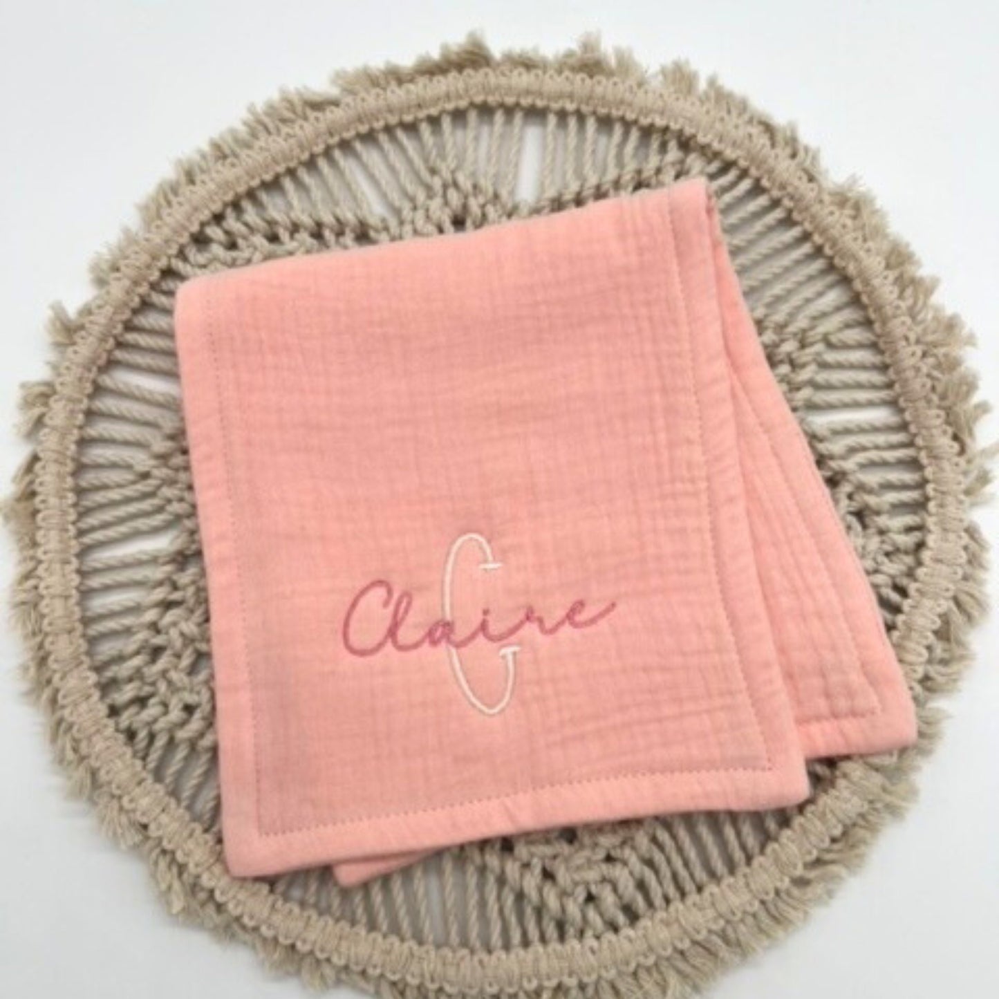 Embroidered Burp Cloth Set - Personalized Baby Shower Gift - Custom Newborn Baby Gift - Cotton Burping Cloth - Baby Boy or Baby Girl Gift