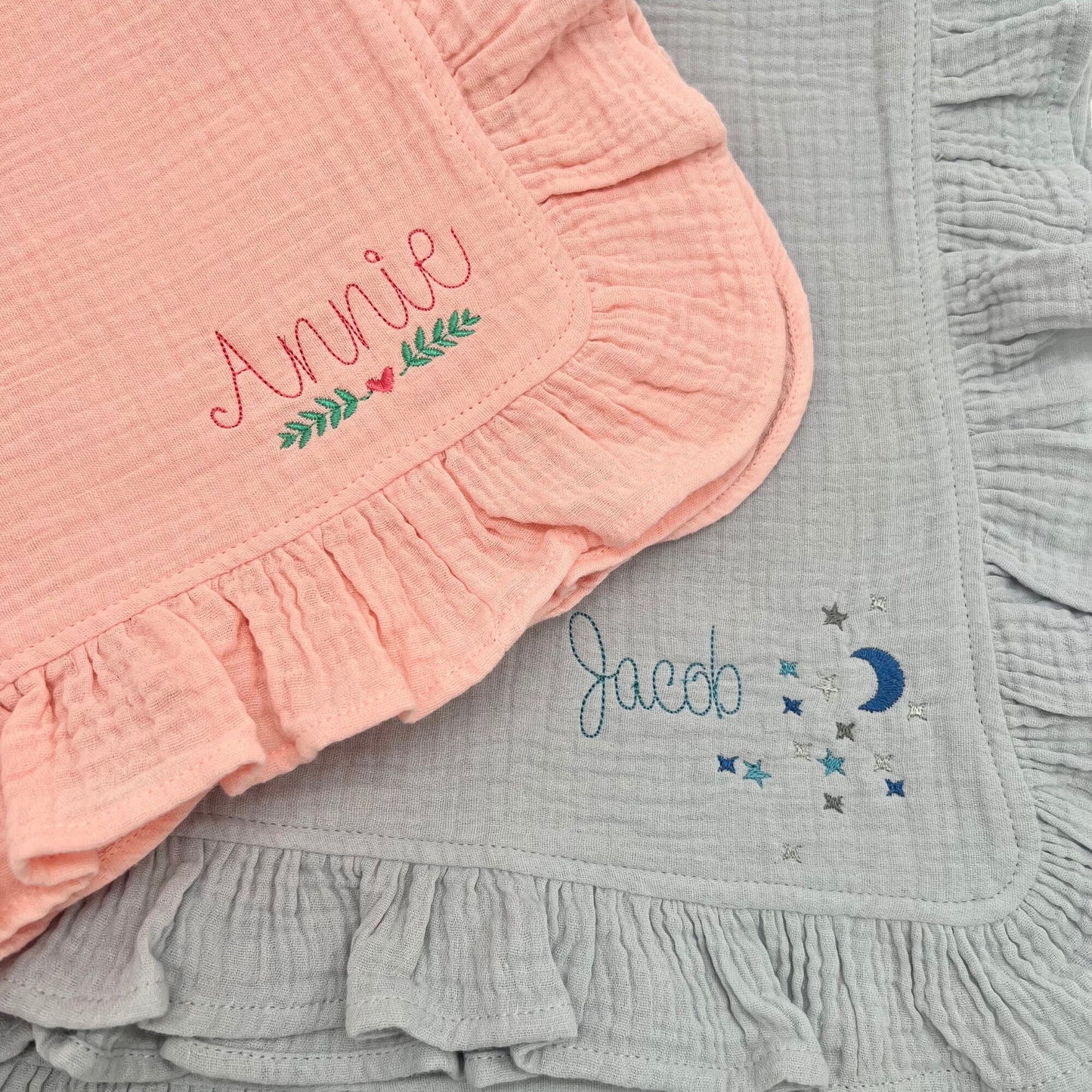 Baby Gift Set: Blanket, Lovey & Teether with Custom Gift Box