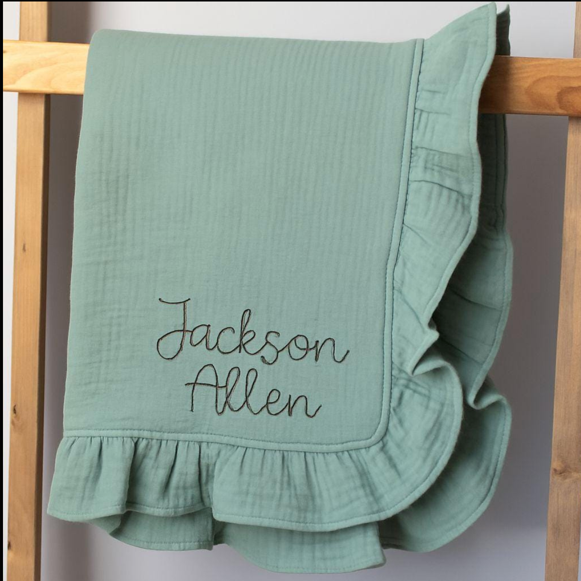 Personalized Bunny Lovey, Blanket & Teether Gift Set