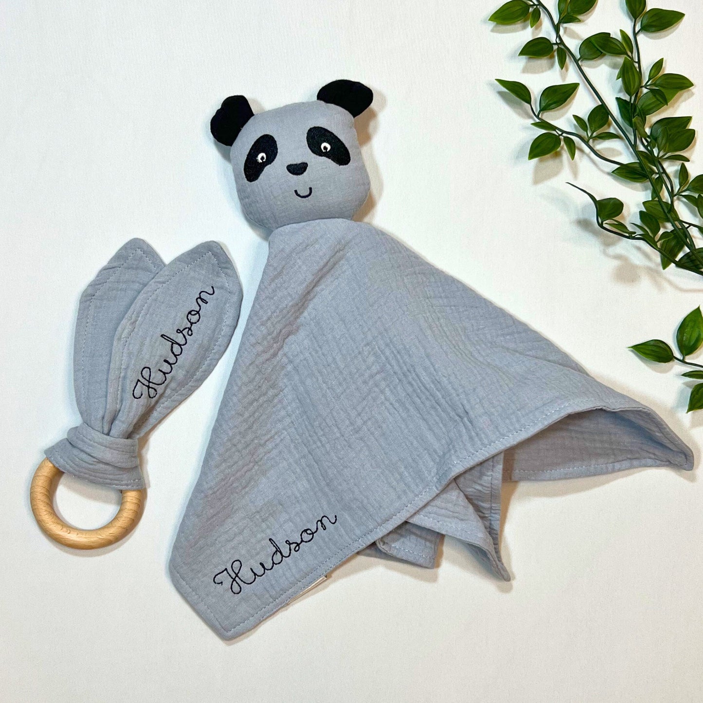 Personalized Panda Bear Lovey