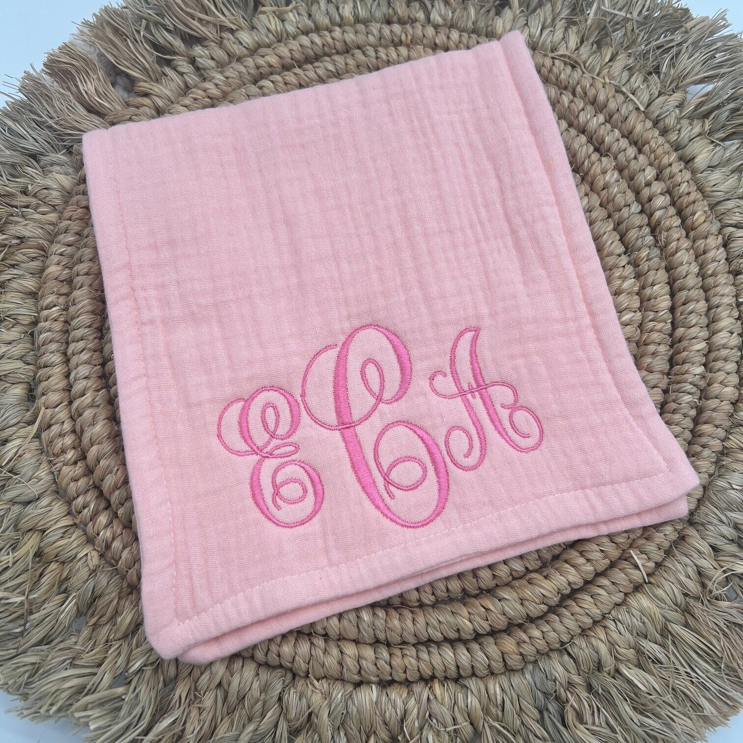 Monogrammed Burp Cloths - Personalized Burp Cloth - Custom Embroidered Baby Gift - Baby Shower Gift - Newborn Name Burp Cloth - Baby Gift