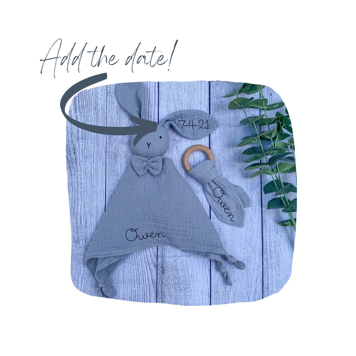 Custom Add On - Embroider Birthdate on Ear