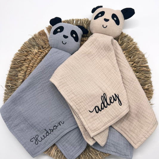 Personalized Panda Bear Lovey