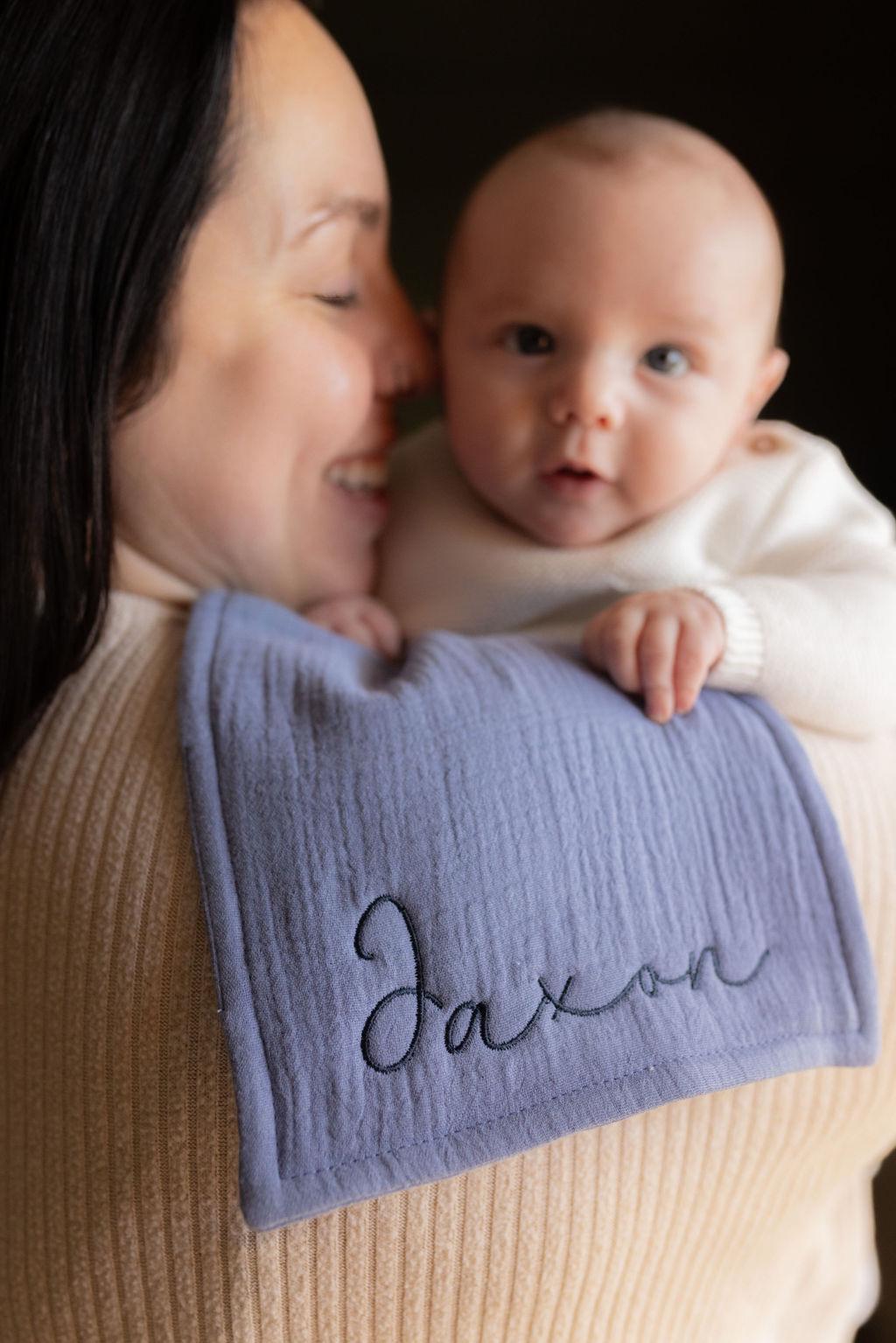 Custom Baby Burp Cloth with Name