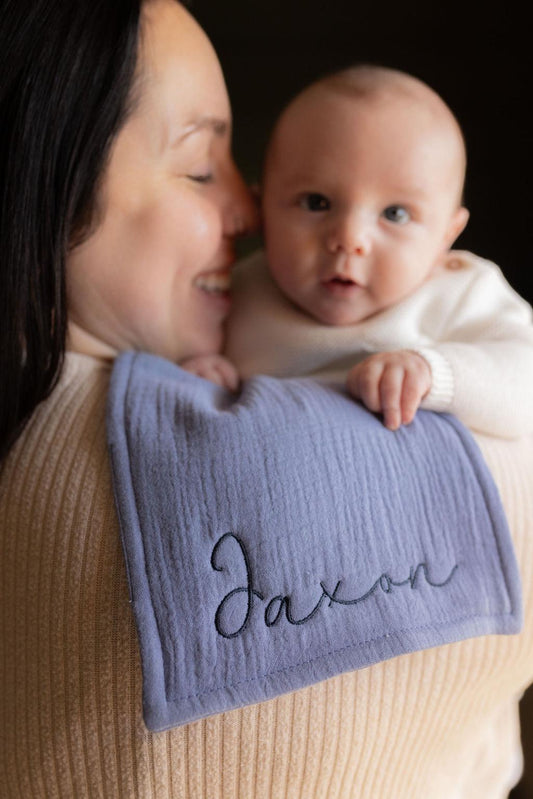 Custom Baby Burp Cloth with Name