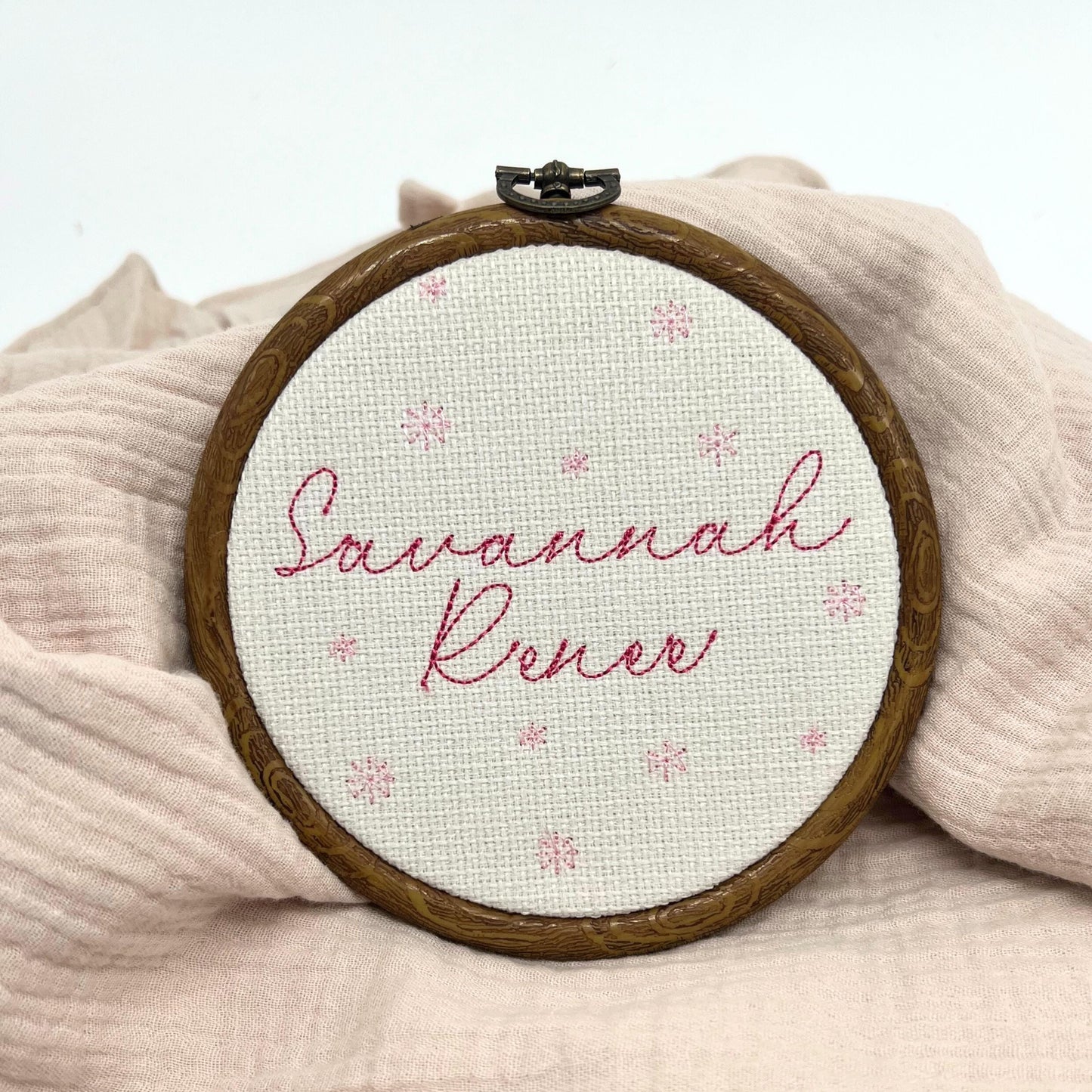 Personalized Baby Name Hoop