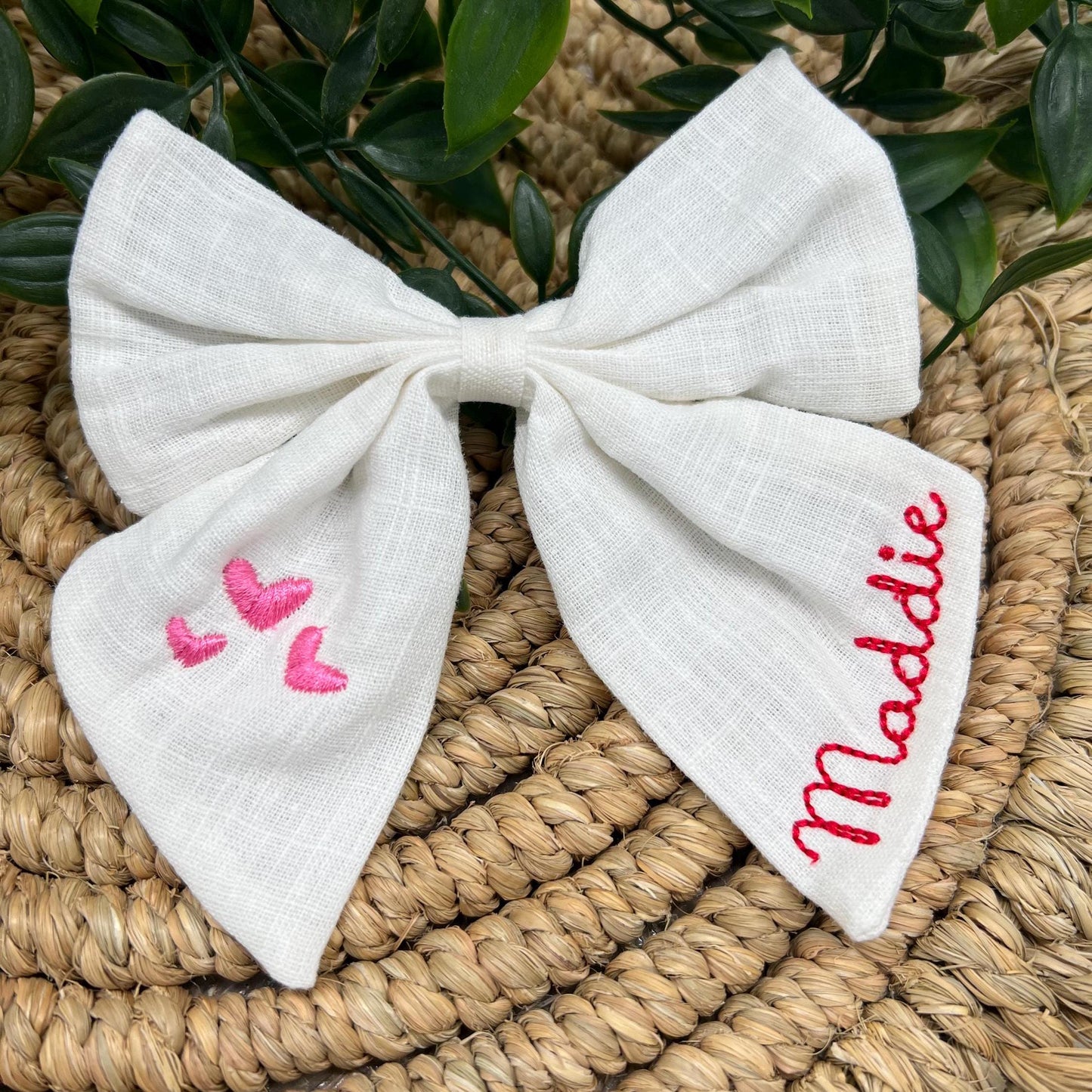 Personalized Berry First Birthday Girl Hair Bow