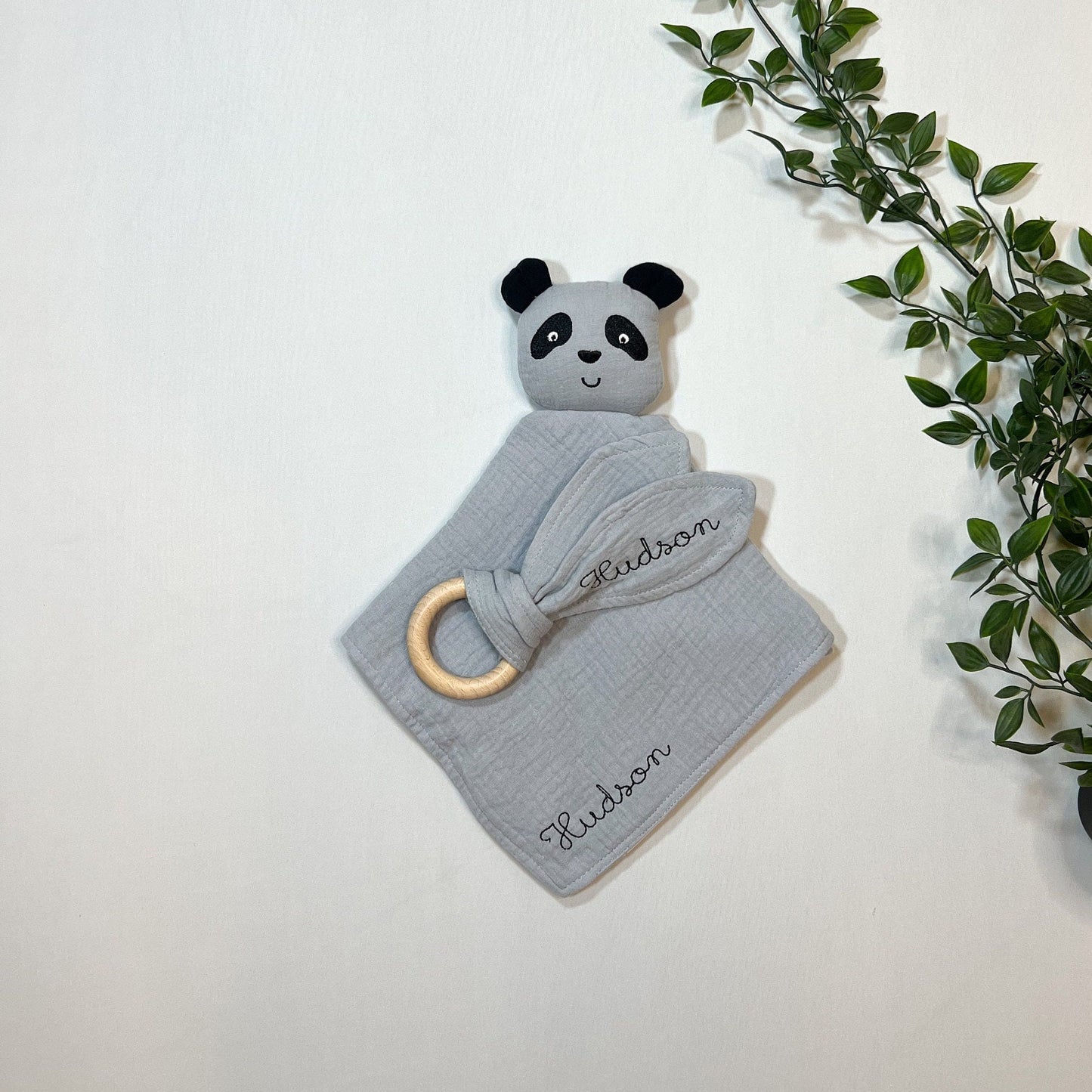 Personalized Panda Bear Lovey