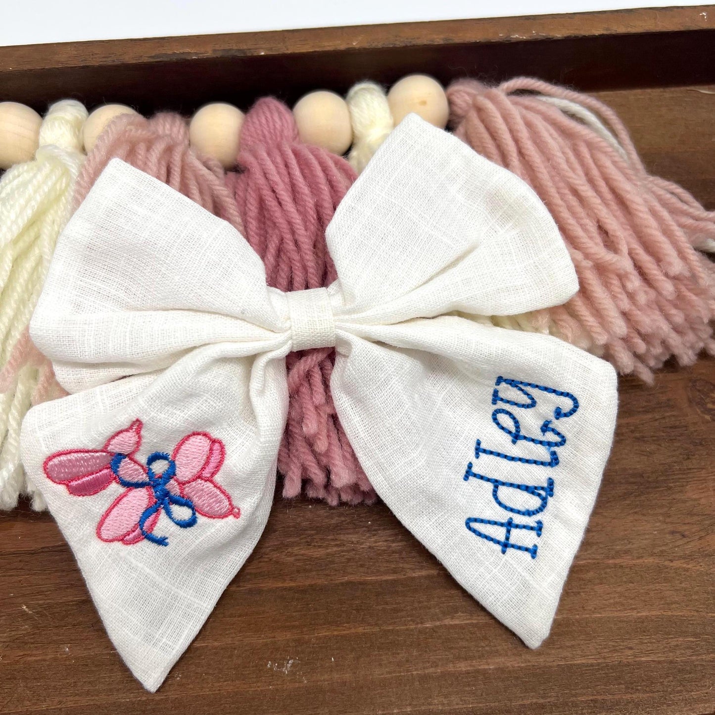 Personalized Balloon Animal Hair Bow