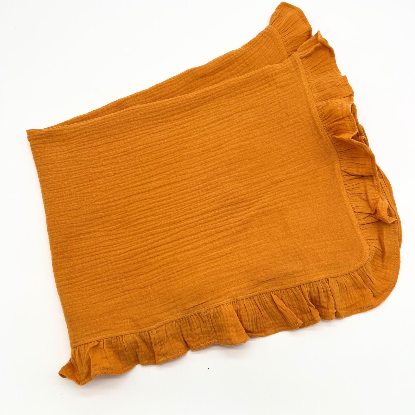 Embroidered Handwriting Baby Blanket: Organic Muslin Keepsake