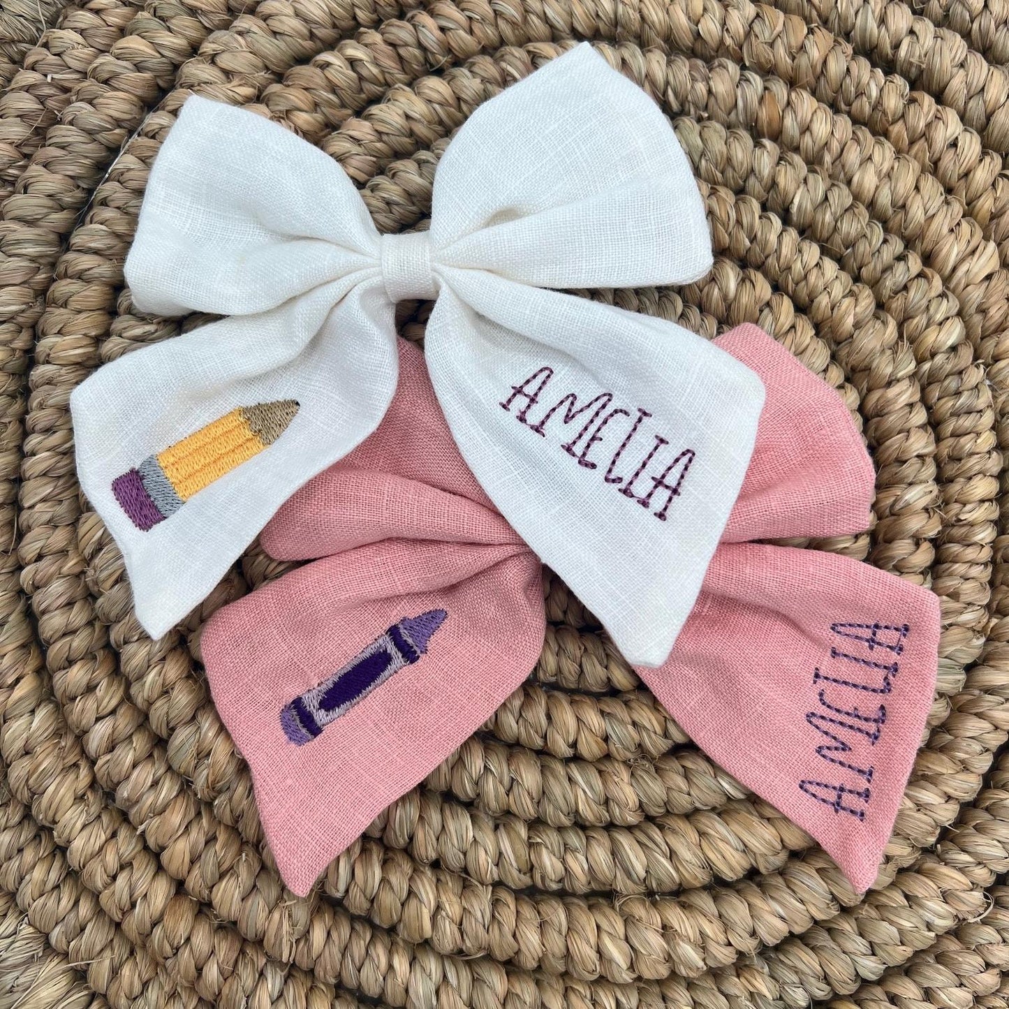 Personalized Halloween Ghost Hair Bow